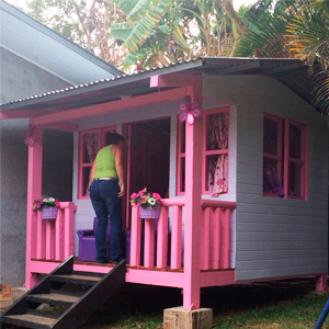 Construccion de casa de campaña
